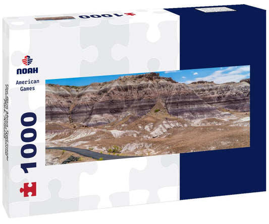 Noah Jigsaw Puzzle The Blue Mesa Trail inside Petrified Forest National Park, Arizona panorama 1000 pieces