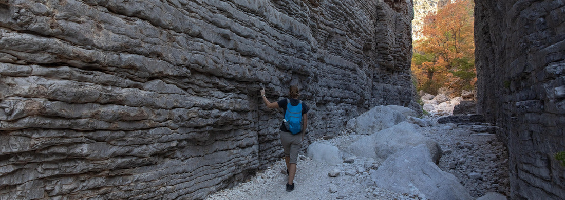 Young woman hiker in Guadalupe Mountains National Park, Texas 1000pc Panoramic Puzzle