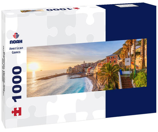 Noah Jigsaw Puzzle Bogliasco, Genoa, Italy skyline on the Mediterranean sea at sunset panorama 1000 pieces