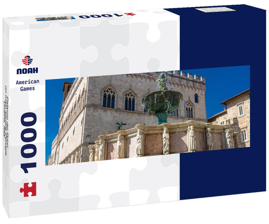 Noah Jigsaw Puzzle Palazzo dei Priori on main square Perugia, Umbria, Italy panorama 1000 pieces