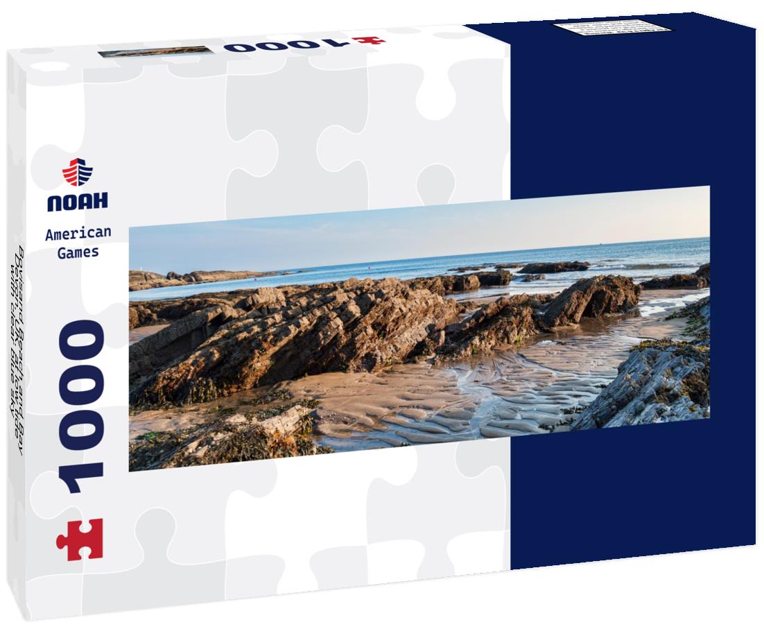 Noah Jigsaw Puzzle Bovisand Beach and Bay, Devon, UK, at low tide, with clear blue sky panorama 1000 pieces