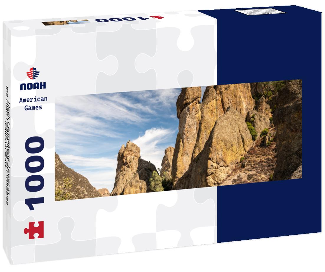 Noah Jigsaw Puzzle Rock Formations Tower in the High Peaks Area of Pinnacles National Park panorama 1000 pieces