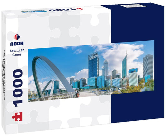 Noah Jigsaw Puzzle Perth downtown city skyline cityscape of Australia with blue sky panorama 1000 pieces