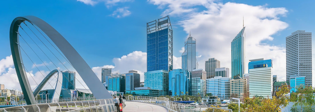 Noah Jigsaw Puzzle Perth downtown city skyline cityscape of Australia with blue sky panorama 1000 pieces