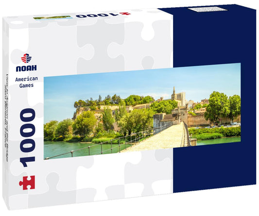 Noah Jigsaw Puzzle View to Avignon and the Bridge Saint Benezet, France panorama 1000 pieces