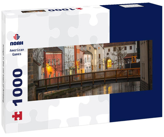 Noah Jigsaw Puzzle bridge in the old town of Amberg panorama 1000 pieces