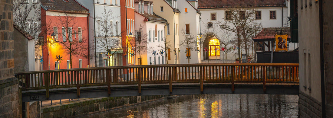 Noah Jigsaw Puzzle bridge in the old town of Amberg panorama 1000 pieces