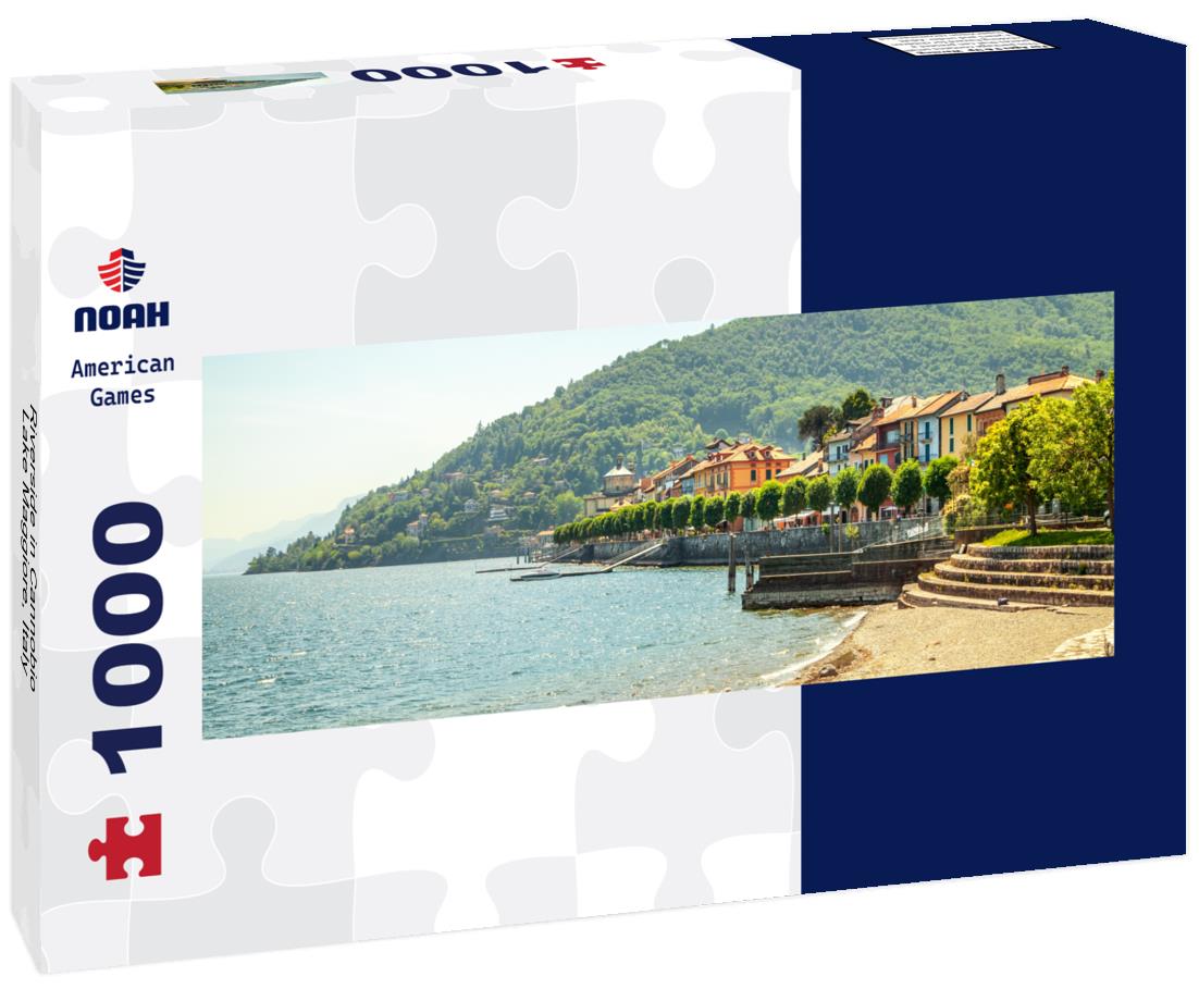 Noah Jigsaw Puzzle Riverside in Cannobio, Lake Maggiore, Italy panorama 1000 pieces