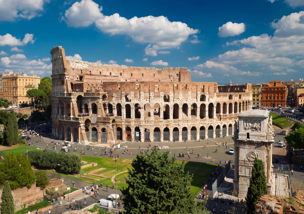View of the Colosseum in Rome