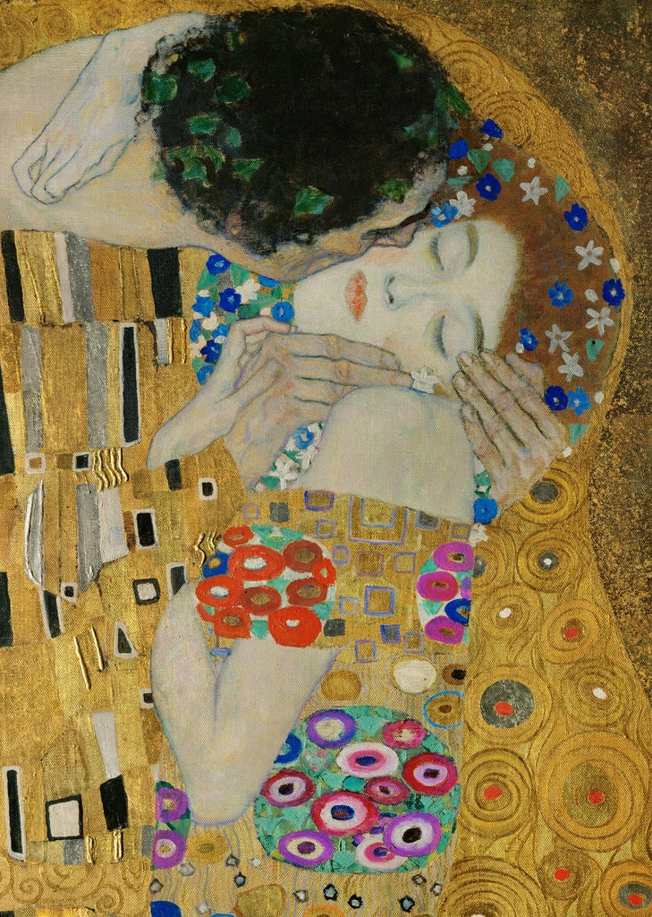 Gustav Klimt – The Kiss (Detail)