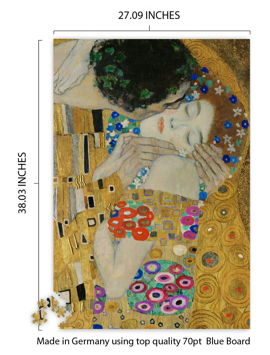 Gustav Klimt – The Kiss (Detail)