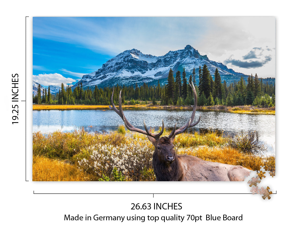 Stag in a Mountain Landscape