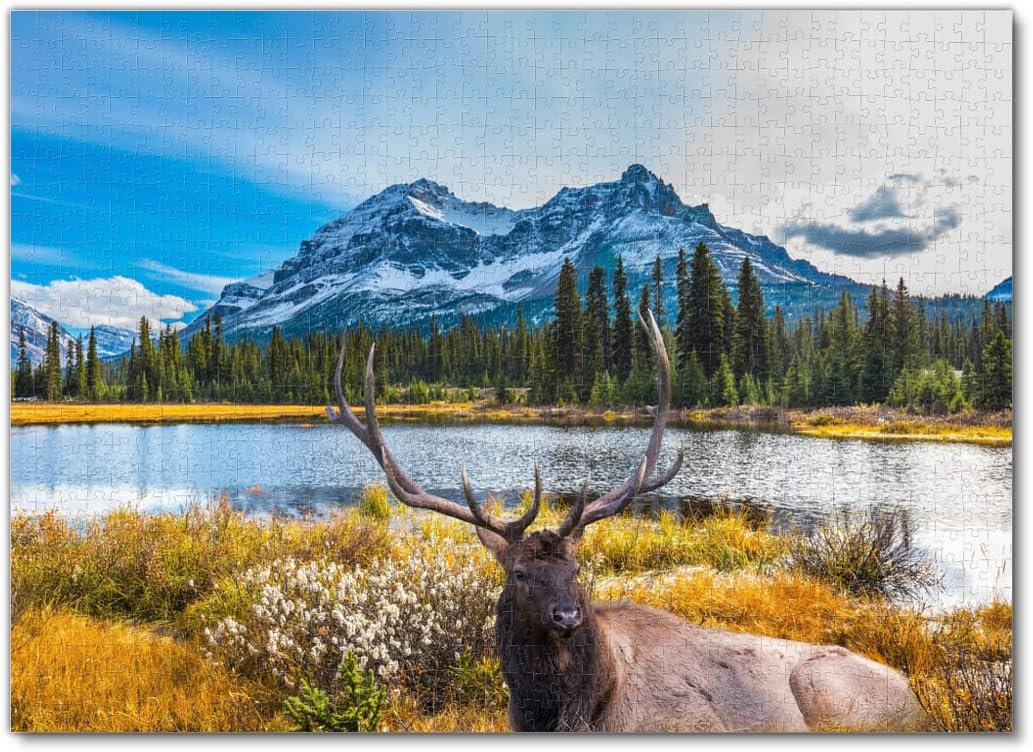 Stag in a Mountain Landscape