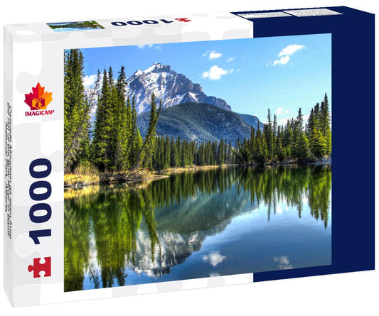 ImagiCan Jigsaw Puzzle Cascade Mountain as seen from the rim of the Bow River in Banff National Park, Alberta 1000 pieces