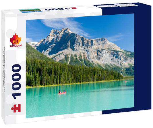 ImagiCan Jigsaw Puzzle Canoeing on Emerald Lake in Yoho National Park 1000 pieces