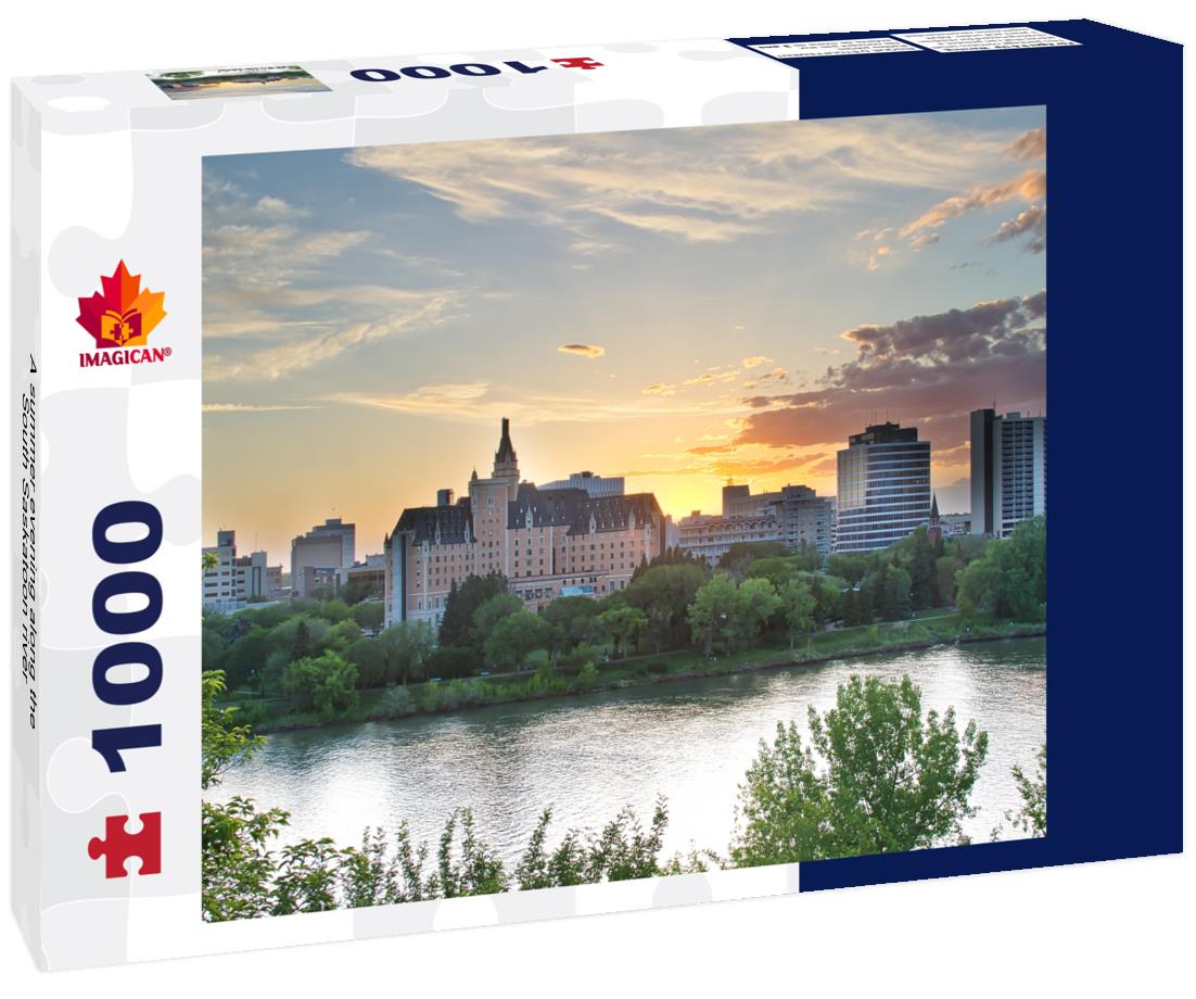ImagiCan Jigsaw Puzzle A summer evening along the South Saskatoon river 1000 pieces