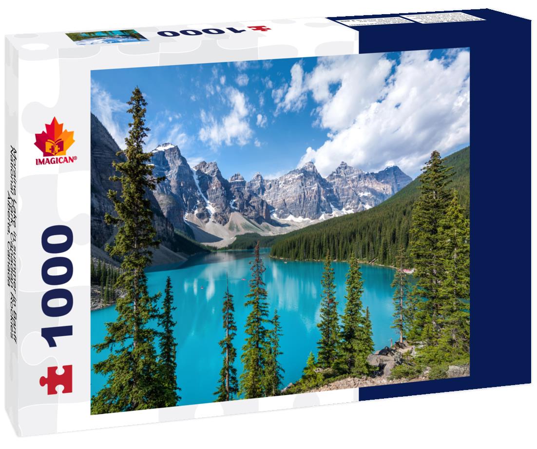 ImagiCan Jigsaw Puzzle Moraine Lake in summer in Banff National Park, Canadian Rockies, Alberta, Canada 1000 pieces