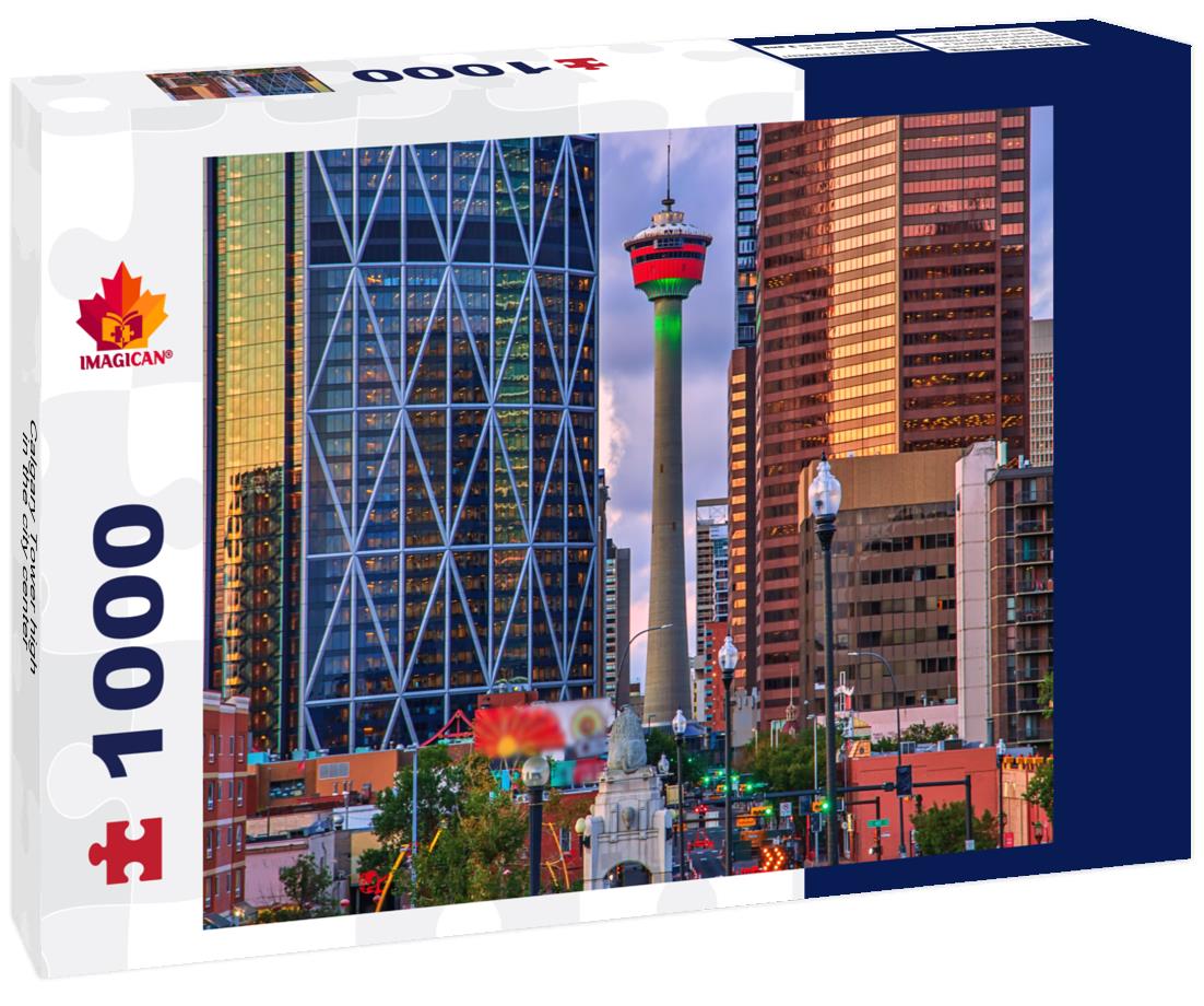 ImagiCan Jigsaw Puzzle Calgary Tower high in the city center 1000 pieces