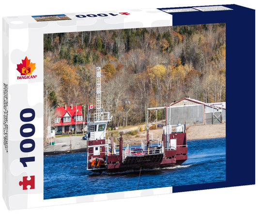 ImagiCan Jigsaw Puzzle Canada, New Brunswick, Saint John River Valley. Evandale Ferry on the St. John River 1000 pieces