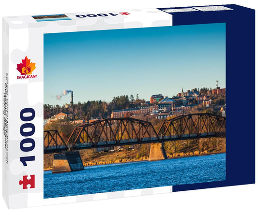 ImagiCan Jigsaw Puzzle Canada, Central New Brunswick, Fredericton. Bill Thorpe Walking Bridge 1000 pieces