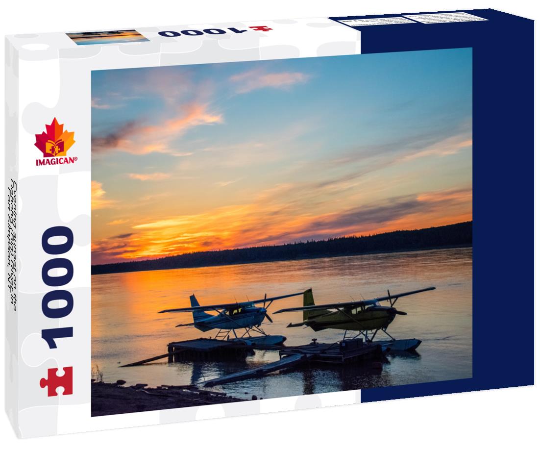 ImagiCan Jigsaw Puzzle Evening sunset on the Dehcho (Big) River in Fort Simpson, NT 1000 pieces