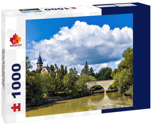 ImagiCan Jigsaw Puzzle Huron Street Bridge and the Perth County Court House, Stratford, ON 1000 pieces