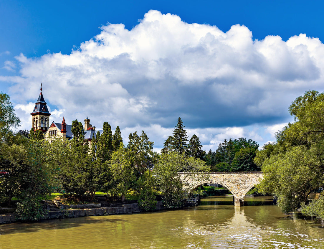 ImagiCan Jigsaw Puzzle Huron Street Bridge and the Perth County Court House, Stratford, ON 1000 pieces
