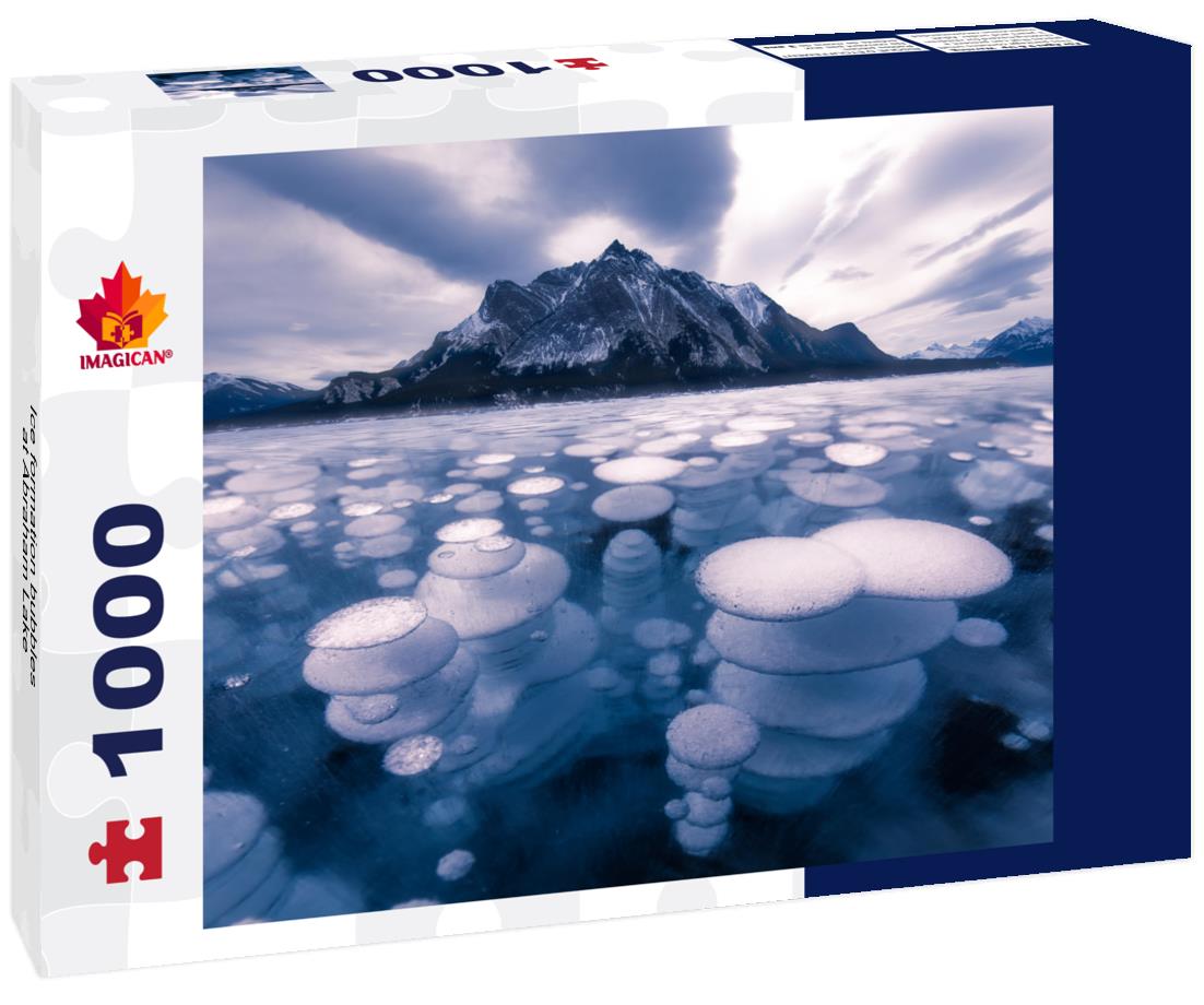 ImagiCan Jigsaw Puzzle Ice formation bubbles at Abraham Lake 1000 pieces
