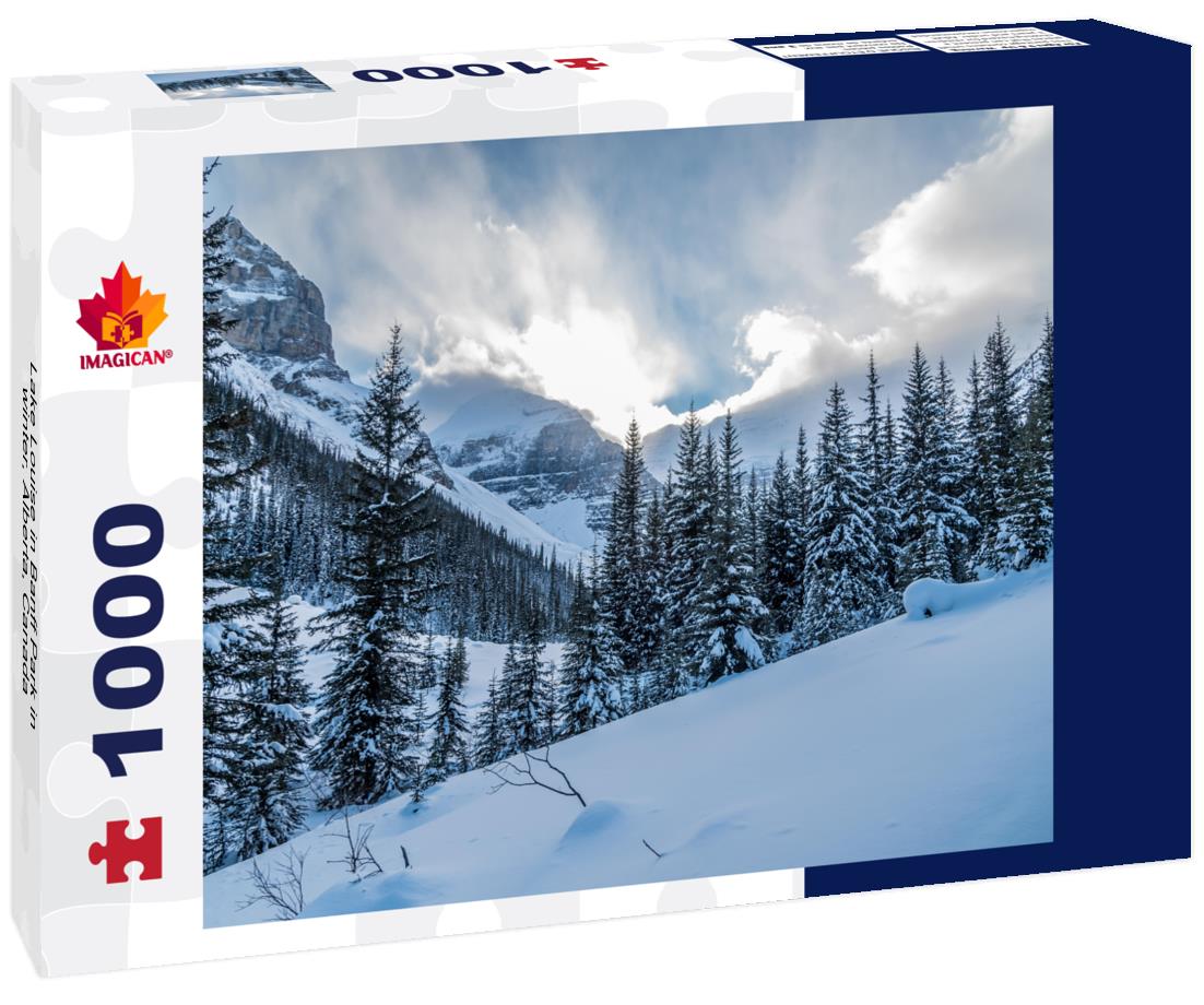 ImagiCan Jigsaw Puzzle Lake Louise in Banff Park in winter, Alberta, Canada 1000 pieces