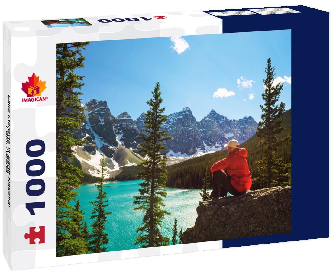 ImagiCan Jigsaw Puzzle Lake Moraine in Banff National Park, Alberta 1000 pieces