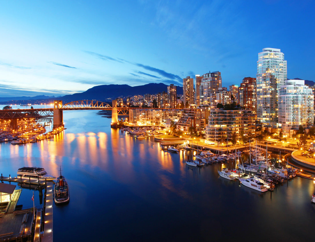 ImagiCan Jigsaw Puzzle Light trails on the Walterdale Bridge, in Edmonton, Alberta 1000 pieces