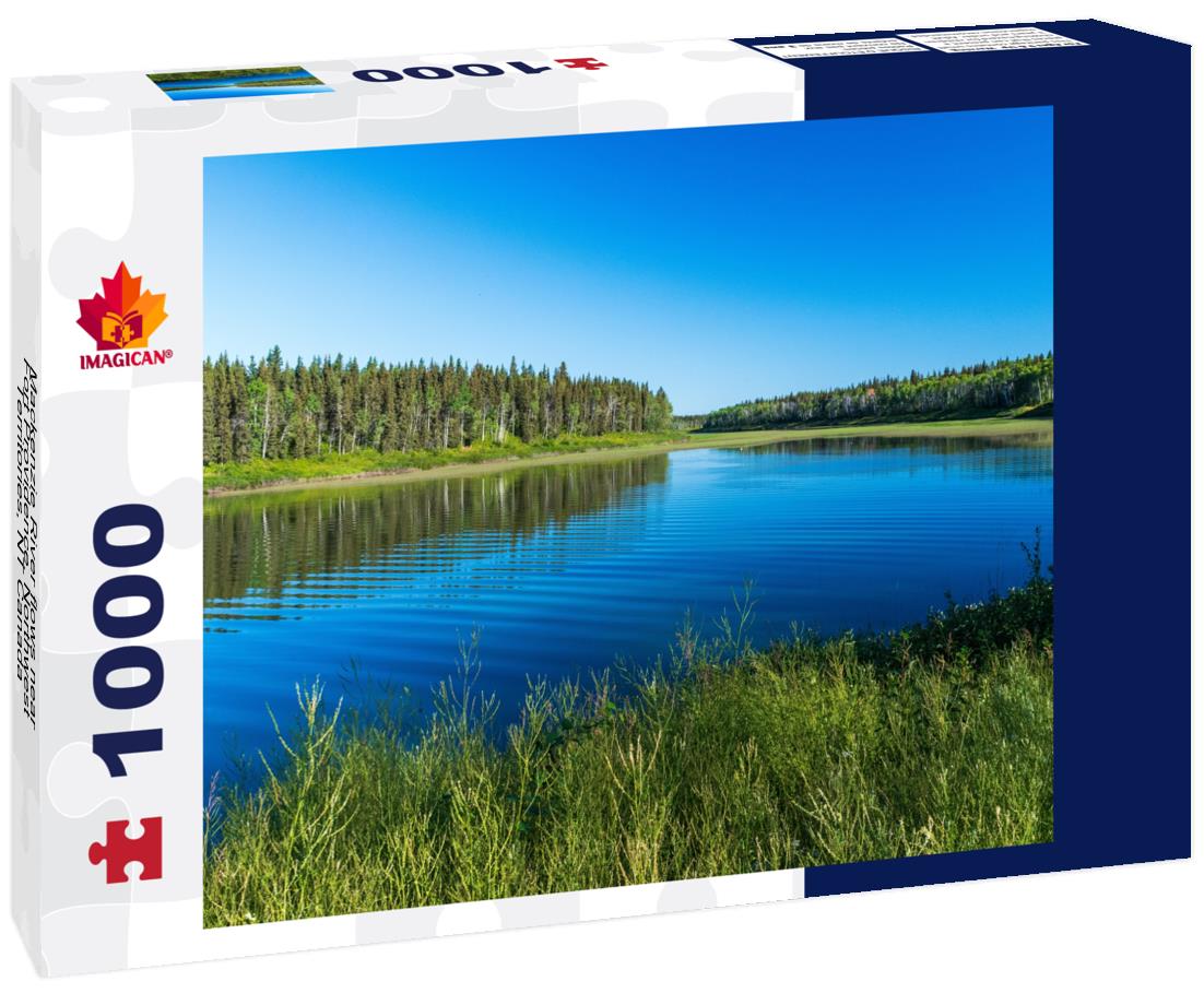 ImagiCan Jigsaw Puzzle Mackenzie River flows near Fort Providence, Northwest Territories, NT Canada 1000 pieces