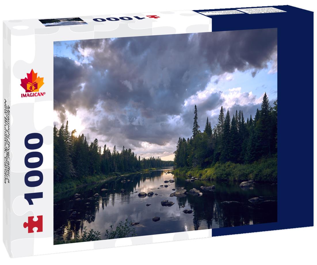 ImagiCan Jigsaw Puzzle Miramichi River after a storm. Late afternoon, New Brunswick, Canada 1000 pieces