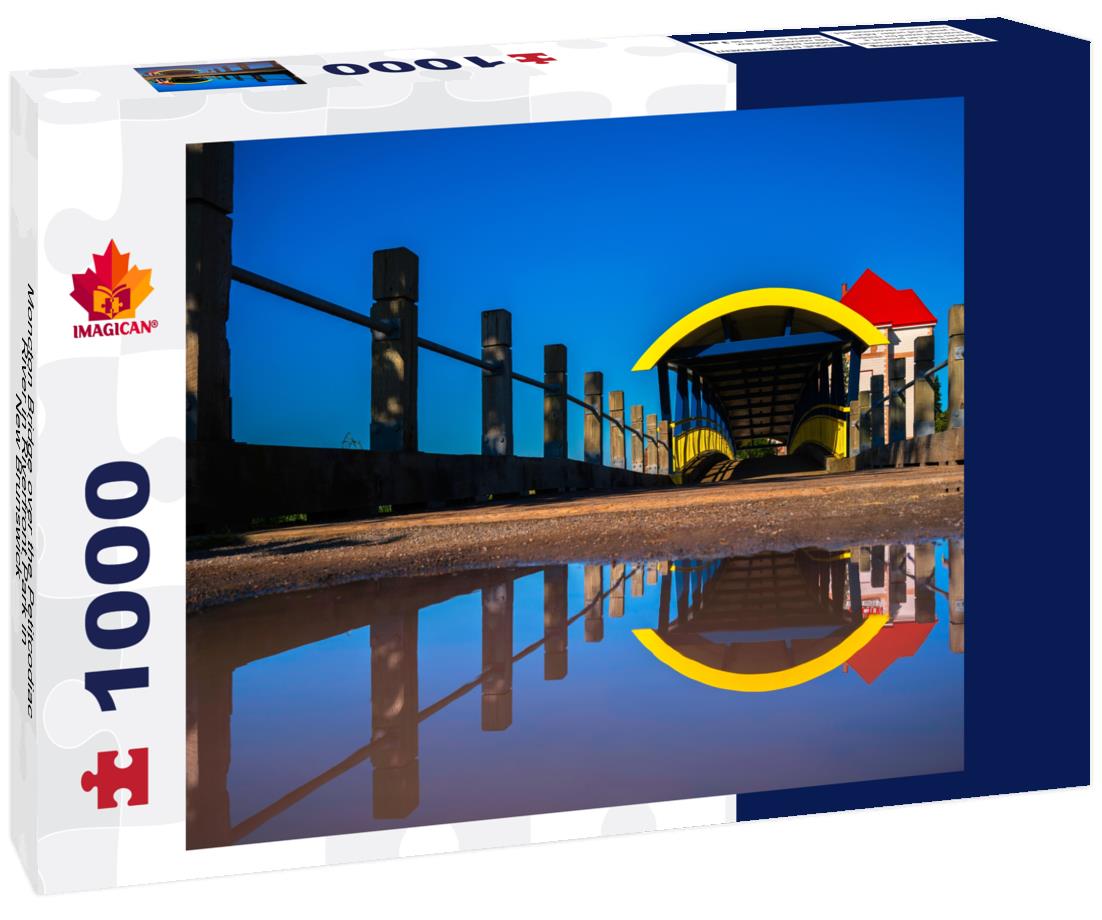 ImagiCan Jigsaw Puzzle Moncton Bridge over the Petitcodiac River in Riverfront Park in New Brunswick 1000 pieces