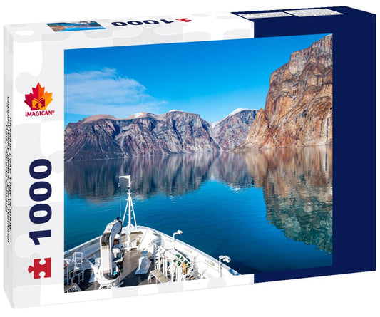 ImagiCan Jigsaw Puzzle Moraine Lake View of snow-capped rocky peaks, Banff National Park, Alberta Canada 1000 pieces