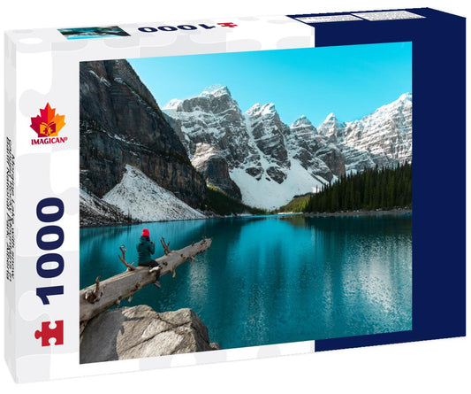 ImagiCan Jigsaw Puzzle Moraine Lake with snow-capped Rocky Mountains in Banff National Park, Alberta 1000 pieces