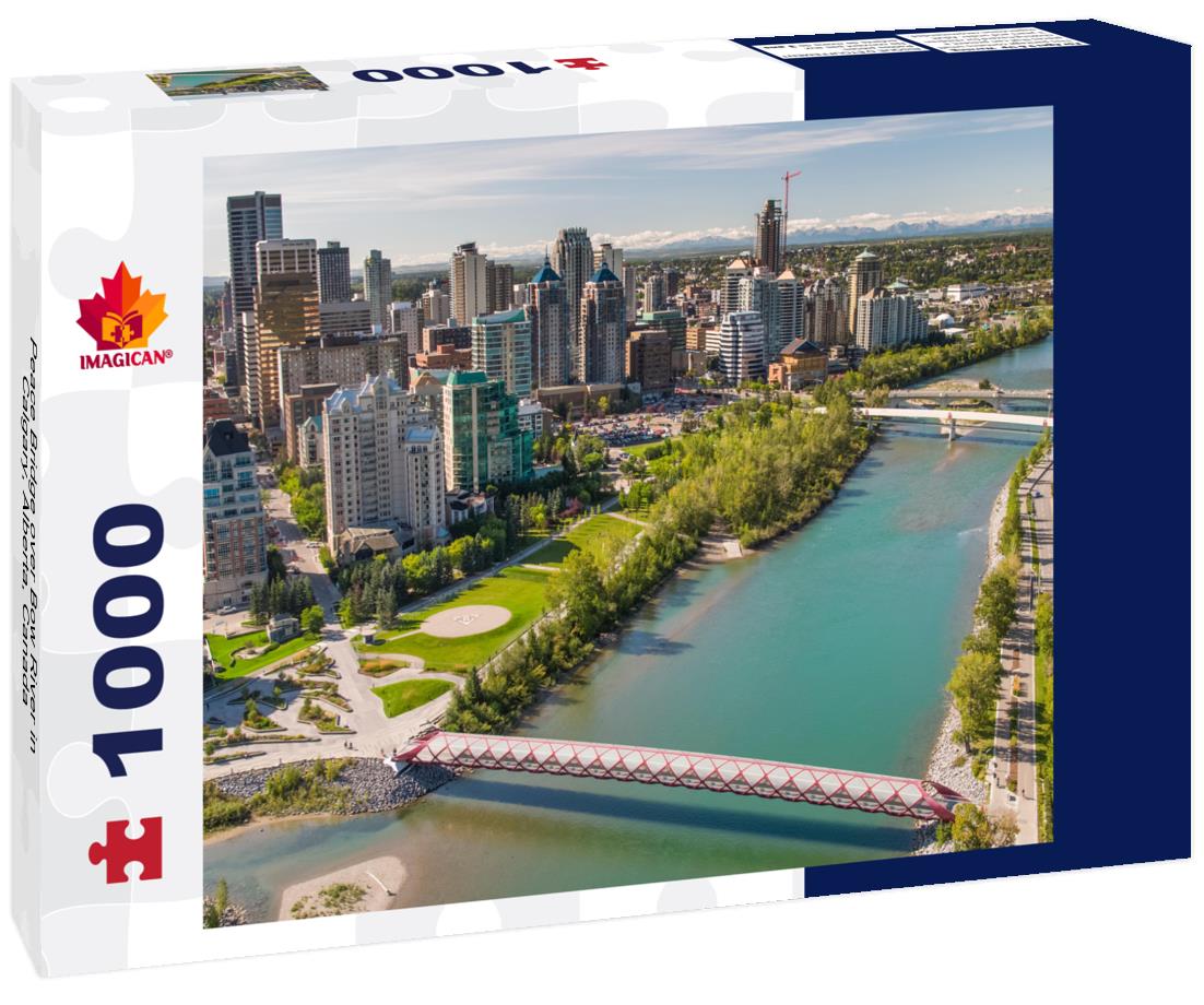 ImagiCan Jigsaw Puzzle Peace Bridge over Bow River in Calgary, Alberta, Canada 1000 pieces