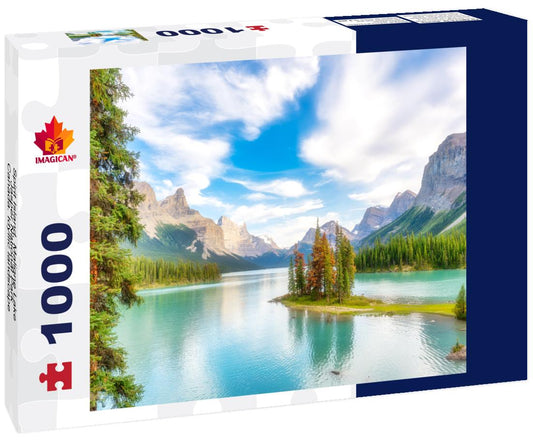 ImagiCan Jigsaw Puzzle Spirit Island, Maligne Lake, Jasper National Park, Canada. Idyllic landscape 1000 pieces