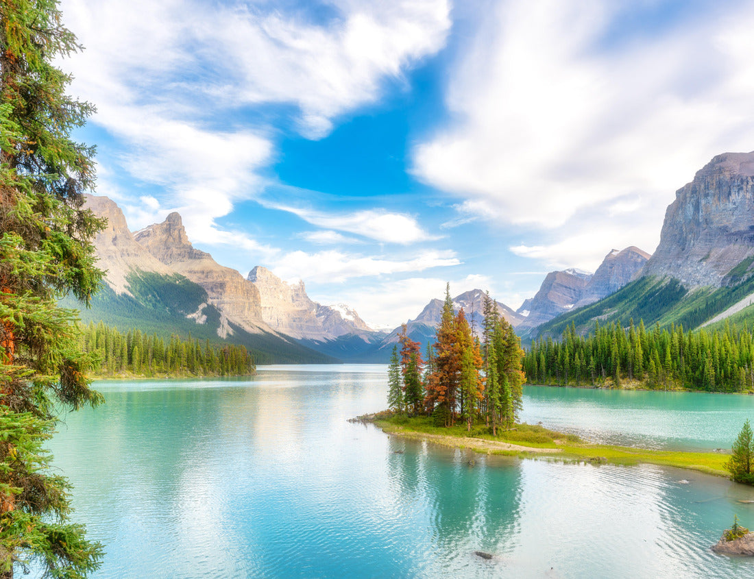 ImagiCan Jigsaw Puzzle Spirit Island, Maligne Lake, Jasper National Park, Canada. Idyllic landscape 1000 pieces
