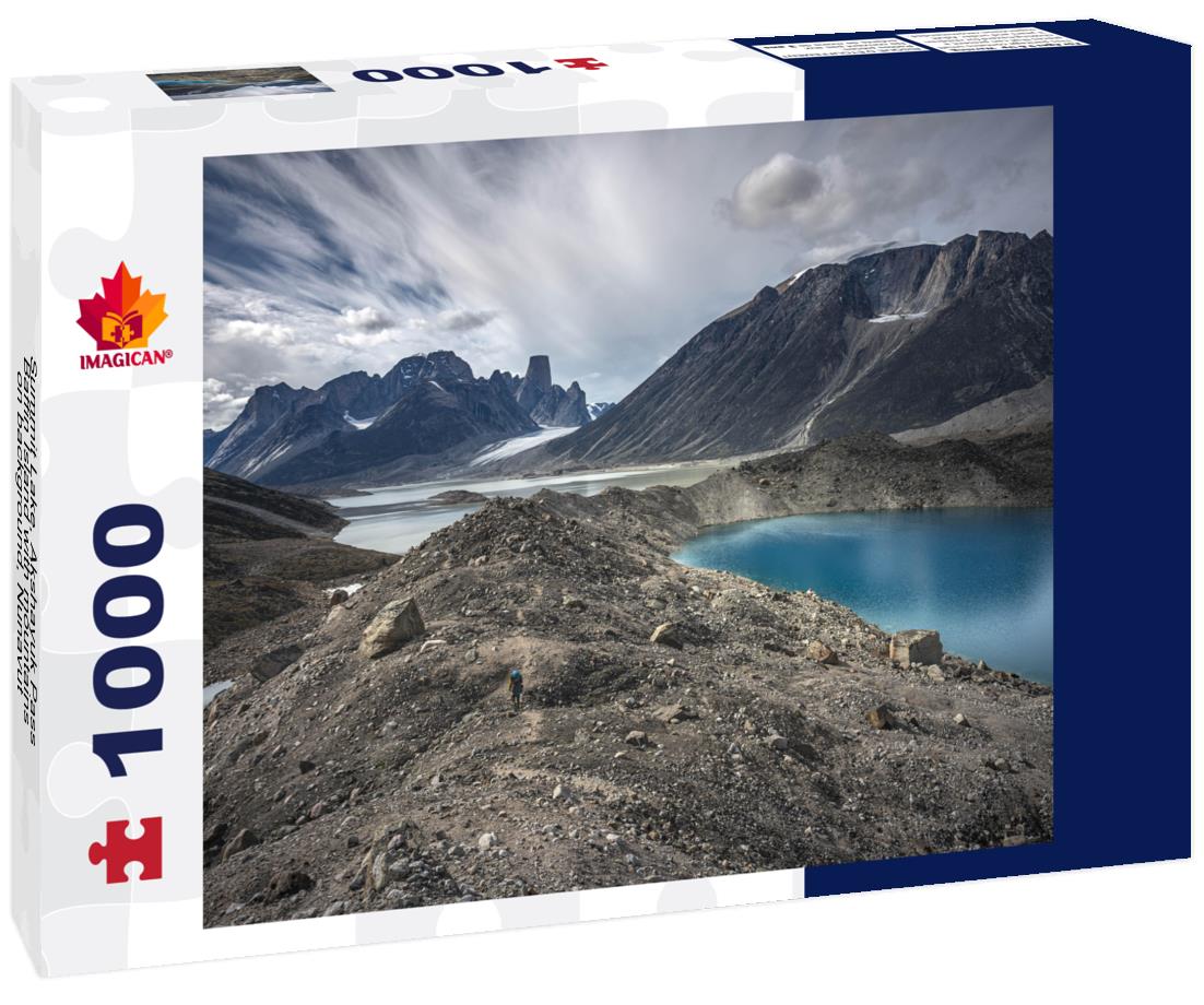 ImagiCan Jigsaw Puzzle Summit Lake, Akshayuk Pass, Baffin Island with mountains on background, Nunavut 1000 pieces