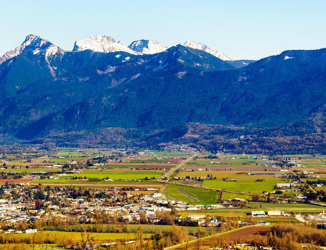 ImagiCan Jigsaw Puzzle Sunset over Cheam, Lady and Knight peaks in the Cascade Mountains  1000 pieces