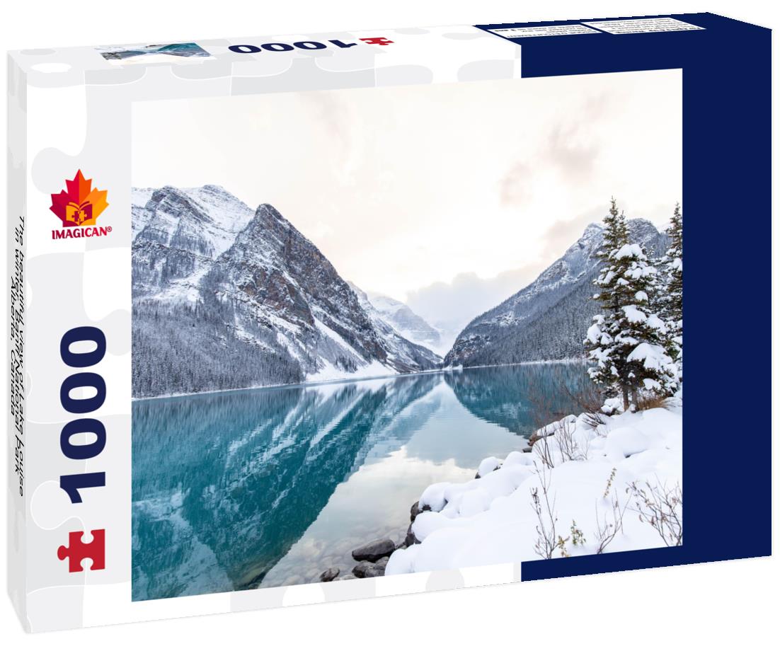 ImagiCan Jigsaw Puzzle The beautiful view of Lake Louise in winter. Banff National Park, Alberta, Canada 1000 pieces