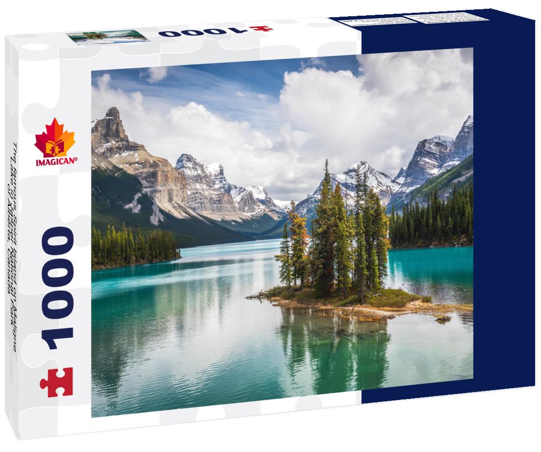 ImagiCan Jigsaw Puzzle The famous Spirit Island on Maligne Lake in Jasper National Park of Alberta, Canada 1000 pieces