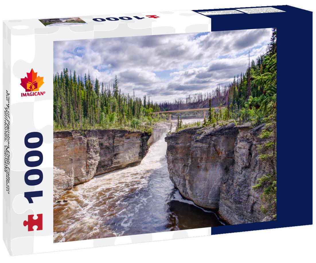 ImagiCan Jigsaw Puzzle View of Sambaa Deh Falls on the Trout River. Northwestern Territories, Canada 1000 pieces