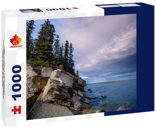 ImagiCan Jigsaw Puzzle View of Ottawa city buildings and Rideau Canal from Mackenzie King Bridge at sunset 1000 pieces