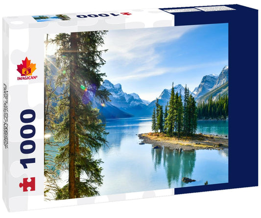 ImagiCan Jigsaw Puzzle View of the beautiful Spirit Island in Maligne Lake, Jasper National Park, Alberta 1000 pieces