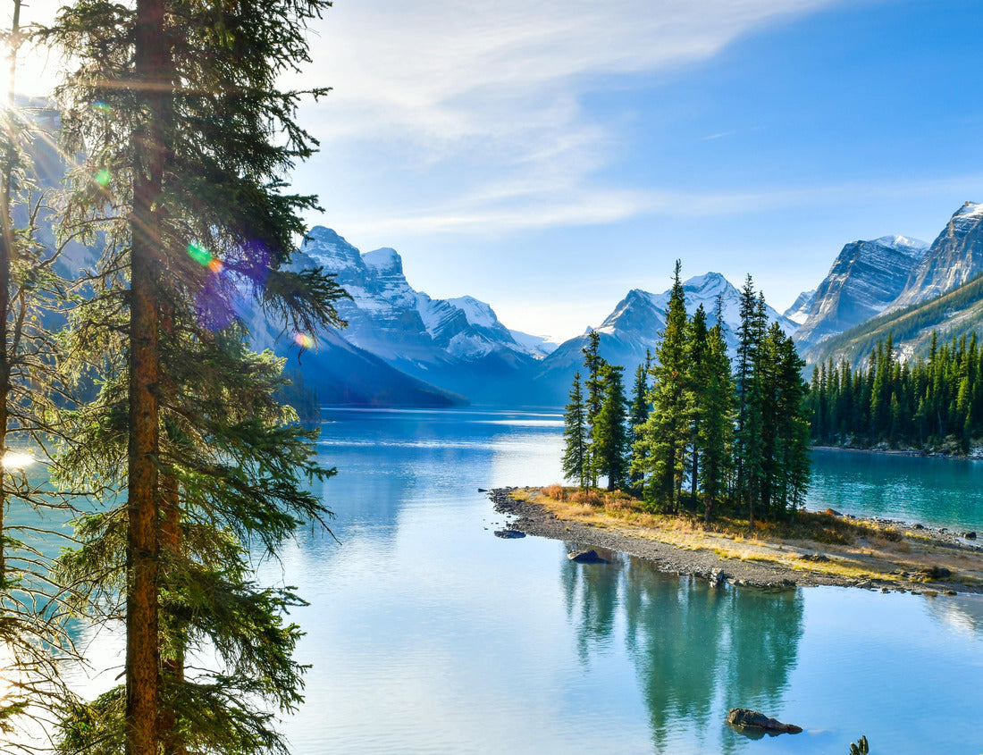 ImagiCan Jigsaw Puzzle View of the beautiful Spirit Island in Maligne Lake, Jasper National Park, Alberta 1000 pieces