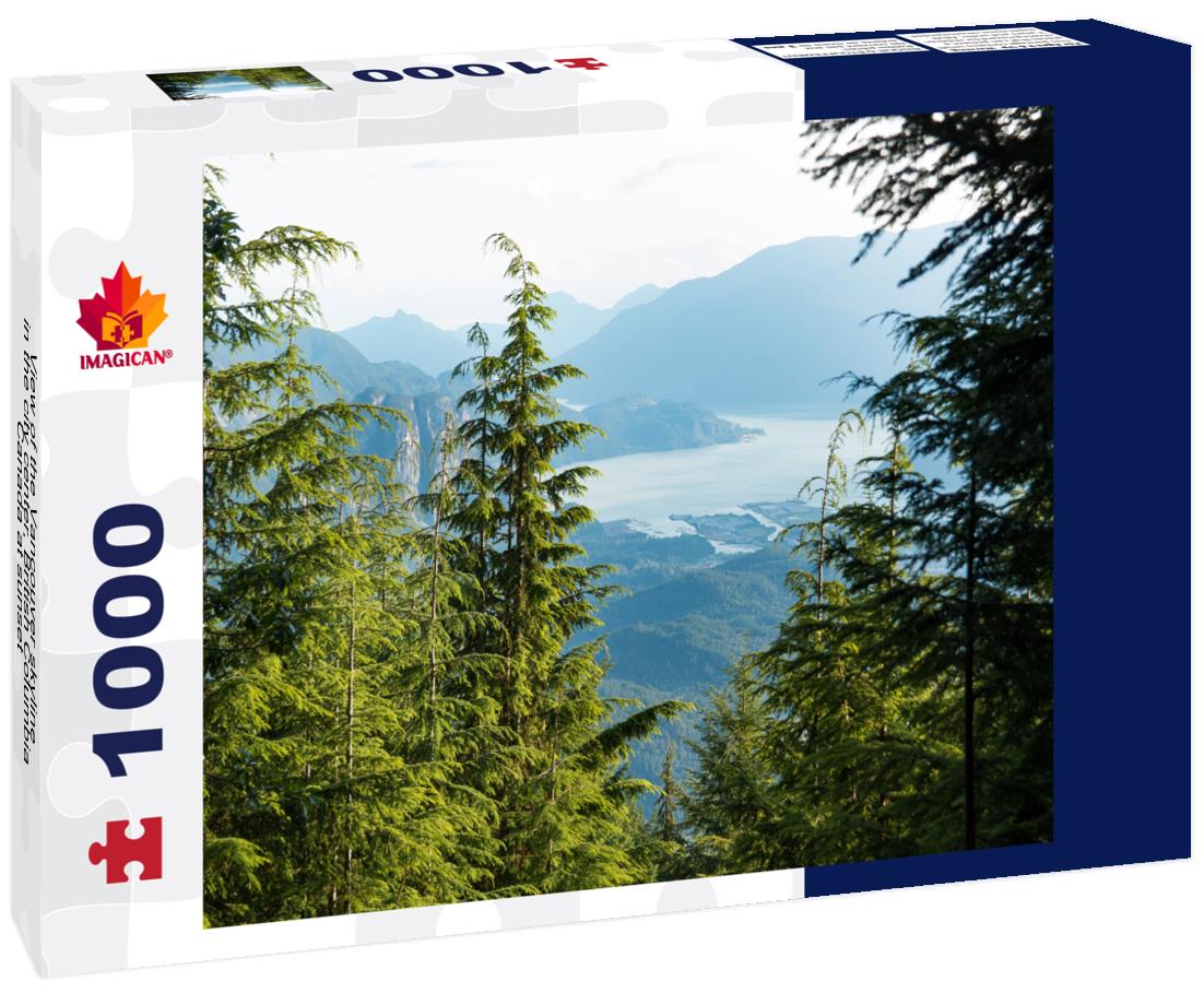 ImagiCan Jigsaw Puzzle View of the Vancouver skyline in the city center, British Columbia, Canada at sunset 1000 pieces