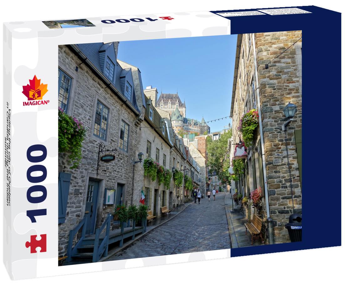 ImagiCan Jigsaw Puzzle Visiting the city of Quebec in Canada during the Indian summer 1000 pieces