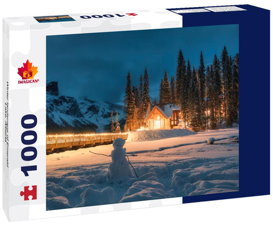 ImagiCan Jigsaw Puzzle Winter landscape of Emerald Lake, Alberta 1000 pieces